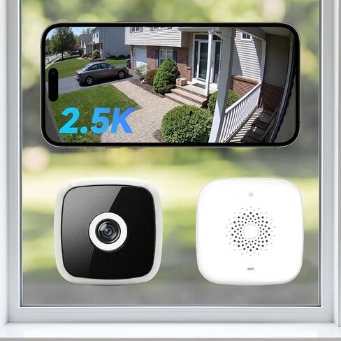 Rraycom 2.5K Window Security Camera Wireless, 6s Pre-Roll,Indoor Camera in Kuwait
