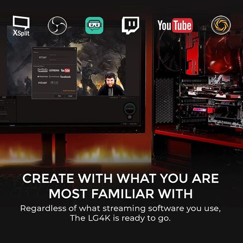 AVerMedia GC573 Live Gamer 4K، بطاقة التقاط داخلية، بث وتسجيل 4K60 HDR10 مع زمن وصول منخفض للغاية على PS5، PS4 Pro، Xbox Series X/S، Xbox One X، في OBS، Twitch، YouTube in Kuwait
