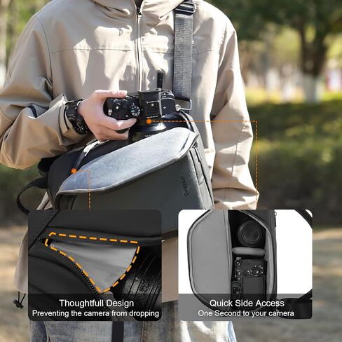 حقيبة كاميرا صغيرة من Cwatcun، حقيبة كاميرا صغيرة الحجم DSLR/SLR/بدون مرآة in Saudi Arabia