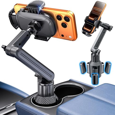 eSamcore Cup Holder Phone Holder, 15" Height Car Cup Holder Phone Mount in Kuwait