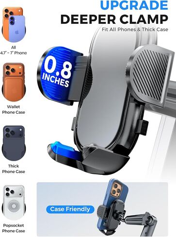eSamcore Cup Holder Phone Holder, 15" Height Car Cup Holder Phone Mount in Kuwait