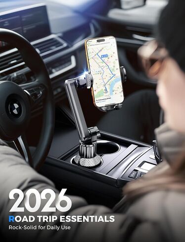 eSamcore Cup Holder Phone Holder, 15" Height Car Cup Holder Phone Mount in Kuwait