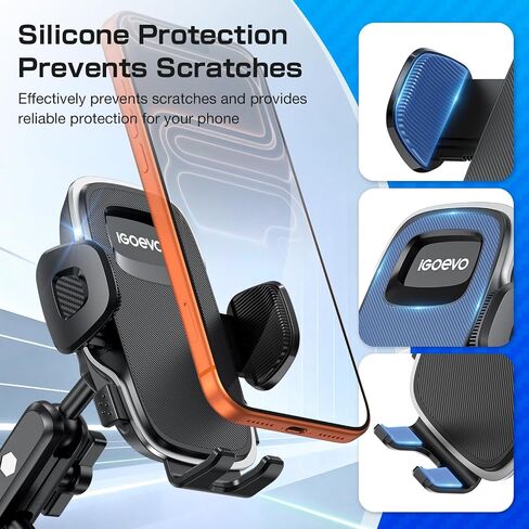 Phone Mount for Toyota 4Runner 2010 2011 2012 2013 2014 2015 2016 2017 2018 2019 2020 2021 2022 2023 2024 5th Gen 4Runner Accessories Phone Holder for All Phones Dual Fixation 360° Rotation in Kuwait