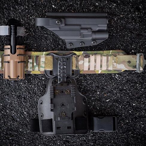 Drop Flex Adapter, Drop Leg Holster Mount, Quick Locking System Kit Adapter, Model 6004-DFA, Black in Kuwait