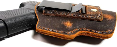 H&K P30sk Holster - Soft Sided Leather Inside The Waistband (IWB) Concealed Carry Holster - Gun Holster - IWB Holster - CCW Holster in Kuwait