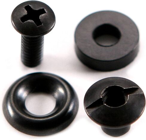 [12 Packs] HolsterSmith Slotted Post Ultra Holster Mounting Assemblies - (SPUMA) - (w/Finishing Washer) - for DIY KYDEX Holster & Knife Sheath Retention and Attachment Mounting in Saudi Arabia
