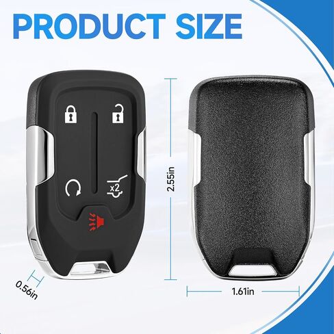 2 Pcs Smart Key Fob Replacement Remote fits for GMC Acadia 2017 2018 2019 2020 2021 Car Keyless Entry Remote HYQ1EA 433 Mhz ID46 in Kuwait