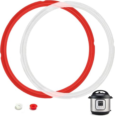 Sealing Ring for Instant Pot With Float Valve Caps 6Qt 2 Pack Red & White in Kuwait