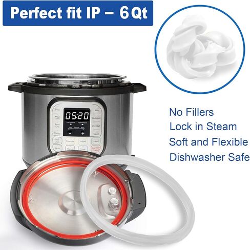 Sealing Ring for Instant Pot With Float Valve Caps 6Qt 2 Pack Red & White in Kuwait