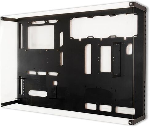 ABK Design - Wall Computer Case - ATX Pc Case - Gaming PC Case - Black in Saudi Arabia
