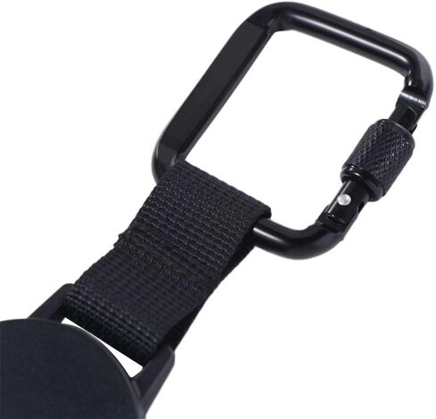 Retractable Anti-Theft Phone Lanyard with Clip for Hiking Cycling Climbing 7.87in Black(Black) in Kuwait