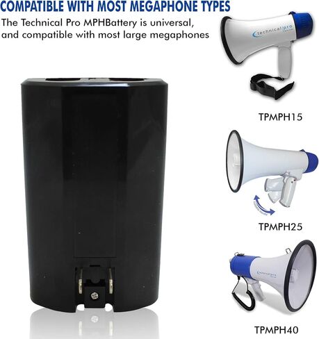 Technical Pro (Pack of 2 Rechargeable Megaphone Battery in Kuwait