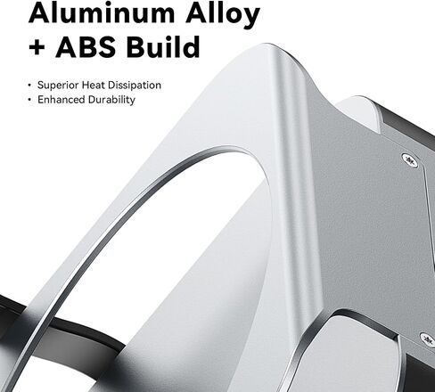 VENTION for Mac mini M4 Dock, 10 in 1 Aluminum Stand for M4/M4 Pro with M.2 NVMe SSD Enclosure, 4K@240HZ/144HZ USB A 3.2, 10Gbps Transfer, USB C Extender, SD/TF Reader, Silver in Saudi Arabia