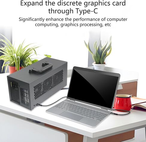 USB 4 Type C External Video Card Adapters Metal Enclosure 40Gbps Charging Compatible PCIe Dock for Laptop Performances External Graphics Card Enclosure for Laptop in Saudi Arabia
