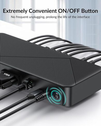 GiGimundo 20 in 1 USB C Laptop Docking Station Triple Monitor for Laptop in Kuwait