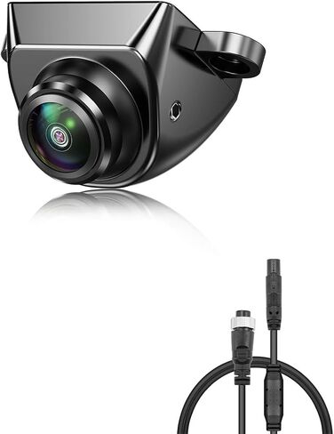 GreenYi AHD 1080P Backup Camera with Adjustable Fisheye Lens + 4Pin Male to M12 Aviation Female Cable Plug Adapter Converter in Kuwait