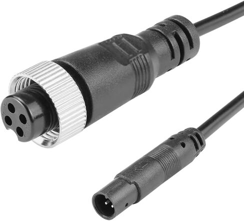 GreenYi AHD 1080P Backup Camera with Adjustable Fisheye Lens + 4Pin Male to M12 Aviation Female Cable Plug Adapter Converter in Kuwait
