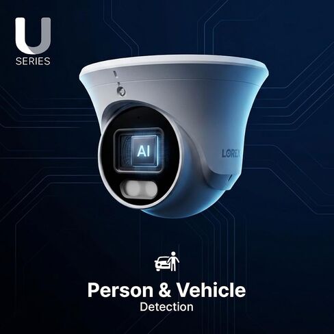 Lorex Connect (New App) | U-Series | 8Ch 4K NVR System | 5 Dome 2K+ Cameras in Kuwait