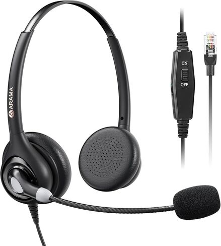 Arama Phone Headset for Office Phones for Polycom & Other IP Phones(A602S1) in Saudi Arabia