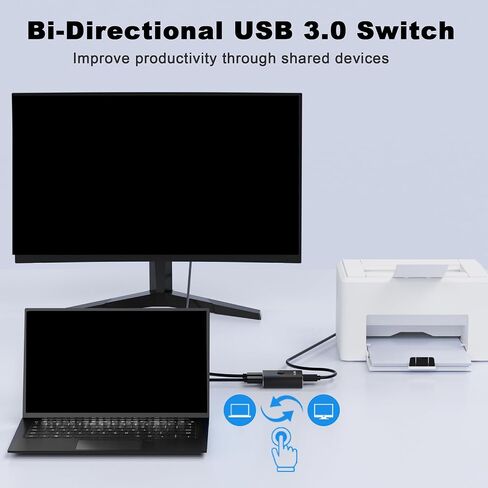 USB3.0 Switcher Seamlessly Sharing of USB Devices Between 2 Computers for Home and School Use Keyboard Switcher in Saudi Arabia