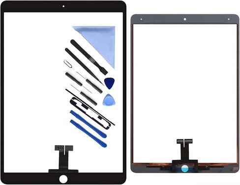 استبدال محول الأرقام لشاشة اللمس لجهاز iPad Air 3 الجيل الثالث 2019 10.5 بوصة A2152 A2153 A2154 A2123 (ليس LCD) مع لاصق + أدوات (White02) in Kuwait