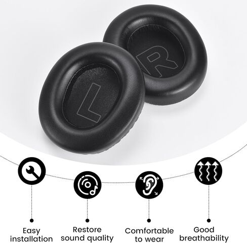 Lukvcoe Earpads for Microsoft Xbox - Protein Leather Black in Saudi Arabia