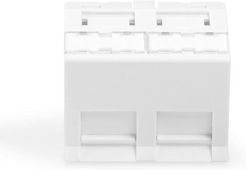 Digitus front panel for DN-93802-5-SH – 2 ports – 45 x 45 mm – angled – label field – for Keystone and multimedia modules – pure white in Kuwait