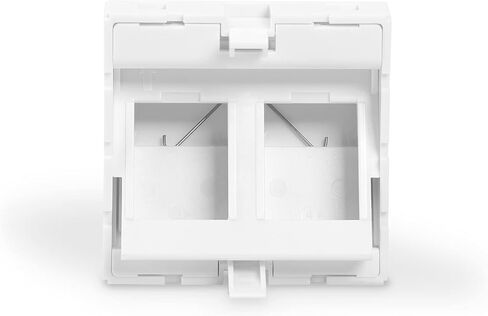 Digitus front panel for DN-93802-5-SH – 2 ports – 45 x 45 mm – angled – label field – for Keystone and multimedia modules – pure white in Kuwait