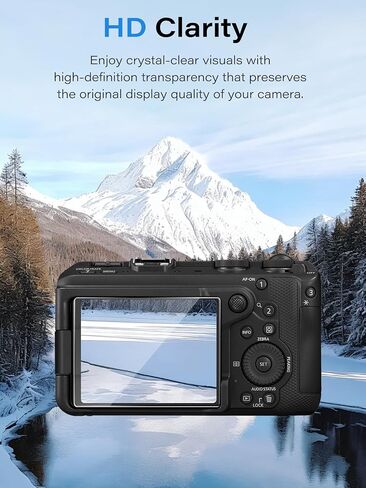2 Pack Screen Protector for Canon EOS R6 V, Tempered Glass for Canon EOS R6V, 9H Hardness, Anti-Scratch, Bubble Free, HD Clarity in Saudi Arabia