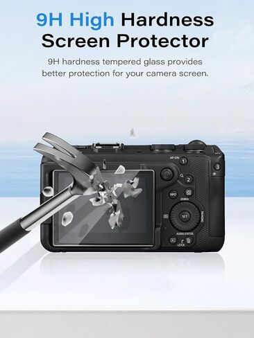 2 Pack Screen Protector for Canon EOS R6 V, Tempered Glass for Canon EOS R6V, 9H Hardness, Anti-Scratch, Bubble Free, HD Clarity in Saudi Arabia