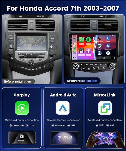 4G 64G DSP 32EQ Car Stereo for Honda Accord 7th 2003-2007 Radio in Saudi Arabia