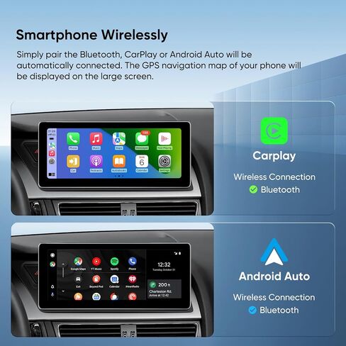 10.25-inch Car Stereo for Audi A4 A5 S4 S5 2009-2016 with Concert/Symphony System, Wireless CarPlay Android Auto BT GPS Touch Screen Upgrade Radio Replacement in Kuwait