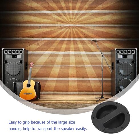 SECFOU 8pcs Speaker Cabinet Round Handles Abs Plastic Lifting Handles for Stage Loudspeaker Boxes Black 146x38mm Sturdy Speaker Case Accessories in Saudi Arabia