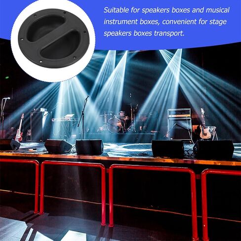 SECFOU 8pcs Speaker Cabinet Round Handles Abs Plastic Lifting Handles for Stage Loudspeaker Boxes Black 146x38mm Sturdy Speaker Case Accessories in Saudi Arabia