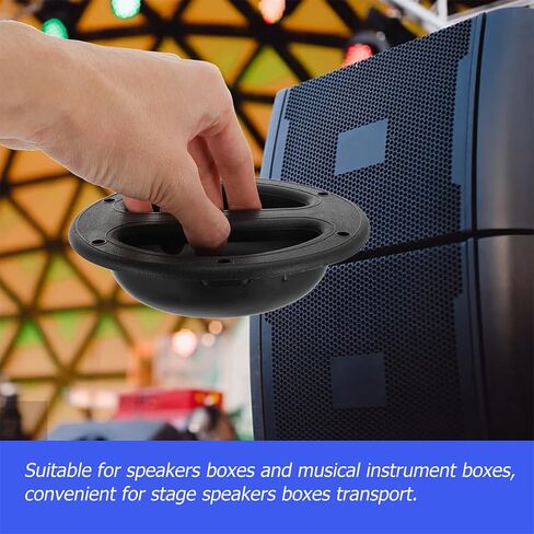 SECFOU 8pcs Speaker Cabinet Round Handles Abs Plastic Lifting Handles for Stage Loudspeaker Boxes Black 146x38mm Sturdy Speaker Case Accessories in Saudi Arabia