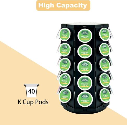 K Cup Coffee Pod Holder Storage Organizer Stand Compatible with 40 K-Cup in Kuwait