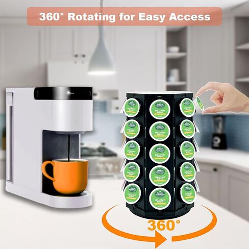 K Cup Coffee Pod Holder Storage Organizer Stand Compatible with 40 K-Cup in Kuwait