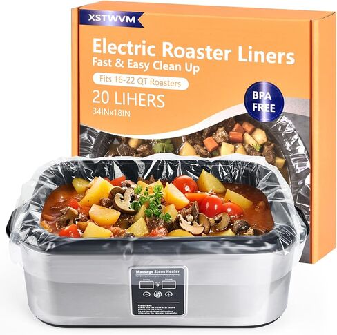 20Pk Electric Roaster Liners, 34x18 In 16/18/22 QT Cooker Bags in Kuwait