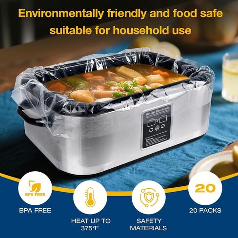 20Pk Electric Roaster Liners, 34x18 In 16/18/22 QT Cooker Bags in Kuwait