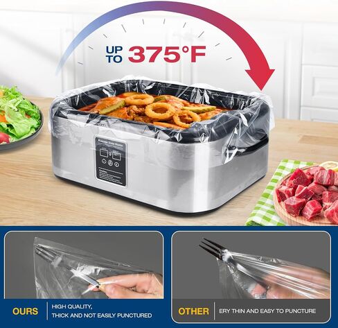 20Pk Electric Roaster Liners, 34x18 In 16/18/22 QT Cooker Bags in Kuwait