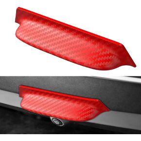2PCS Car Backup Camera Rain Shield, Rear View Backup Camera Anti-Rain Cover, Carbon Fiber Car Camera Protective Sticker, Reverse Rain Shield Cameras Cover for Cars SUVs Trucks (Red) in Kuwait
