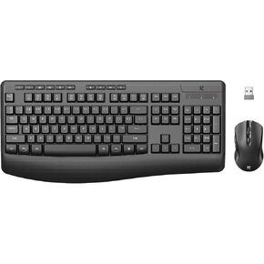 Redragon Wireless Keyboard and Mouse Combo, 2.4G Full-Sized Ergonomic Computer Keyboard and 5 Level DPI Adjustable Wireless Mouse for Windows, Mac OS Desktop/Laptop/PC, BS-7367-B in Saudi Arabia
