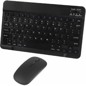 Bluetooth Keyboard and Mouse Combo,Portable Rechargeable Slim Wireless Keyboard and Mice for Computer/Desktop/PC/Laptop/Surface and Windows 10/8/7(Black) in Saudi Arabia