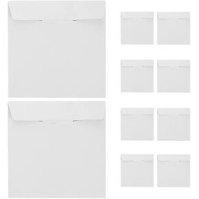 50 Pack White Paper CD Sleeves for Disc Storage, Mailing & Organization in Saudi Arabia
