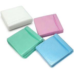600pcs CD DVD Sleeves Double Side Holder Storage Case Bag Random Color in Saudi Arabia