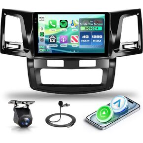 8 Core 6G+128G Android 15 Car Stereo for Toyota Hilux Fortuner 2005-2014 in Kuwait
