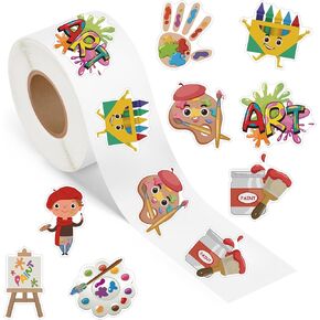 500 Pcs Cute Otter Stickers Roll Self Adhesive Waterproof Cartoon Animal Vinyl Decals for Birthday Party Decorations Supplies Favors Laptop Water Bottle Skateboard Luggage Phone Case Guitar Scrapbook in Saudi Arabia