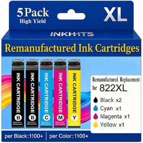Remanufactured Replacement for Epson 822XL Ink Cartridge Combo Pack in Kuwait
