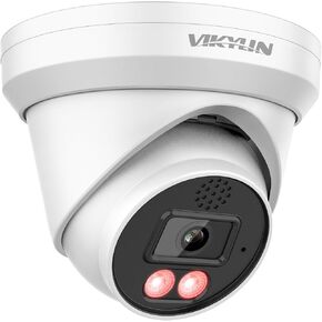 كاميرا VIKYLIN 6MP PoE IP خارجية، رؤية ليلية كاملة الألوان F1.0 in Kuwait
