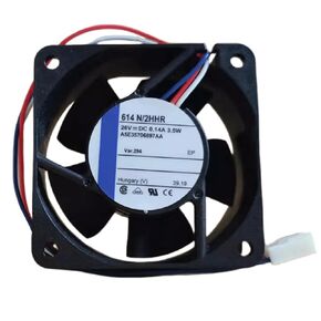 26V 614N/2HHR 0.14A 3.5W 6025 Cooling Fan 60X60X25MM 3-Wire in Kuwait